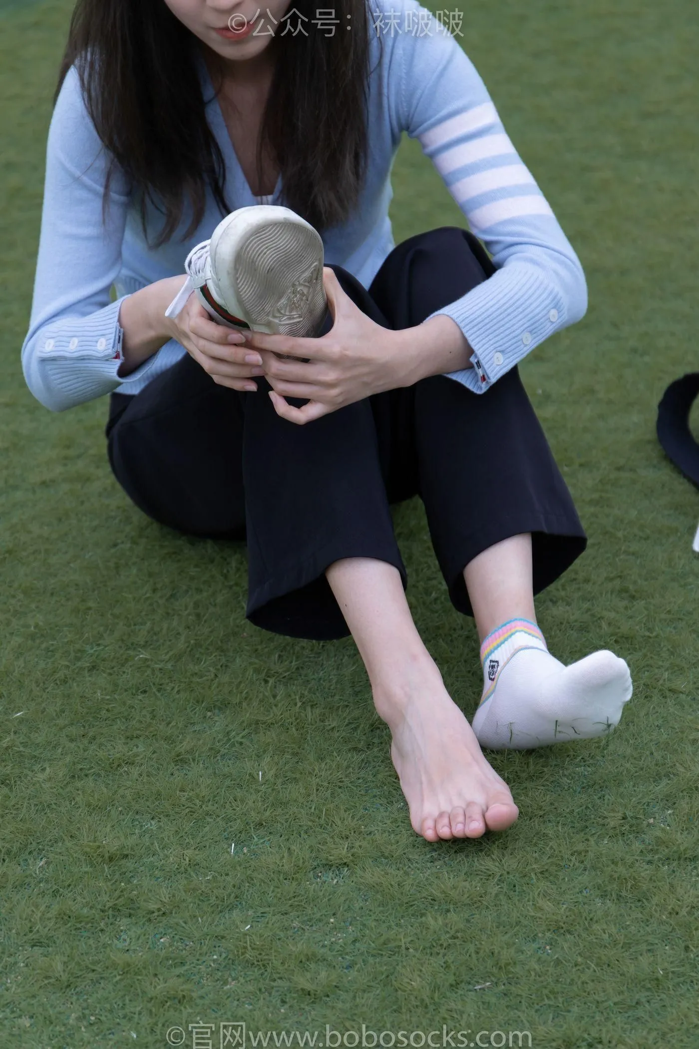 [BoBoSocks袜啵啵]NO.021 泡芙-板鞋、白棉袜、裸足 [131P]插图6